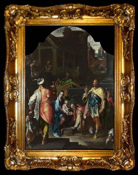 framed  Bartholomeus Spranger The Adoration of the Kings, ta009-2